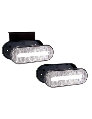 Amio - ΦΩΣ ΟΓΚΟΥ ΦΟΡΤΗΓΟΥ LED ΛΕΥΚΟ ΟΒΑΛ 10-30V 124x49x22mm ΑΔΙΑΒΡΟΧΟ OM-01-W 1ΤΕΜ. (02375/AM)