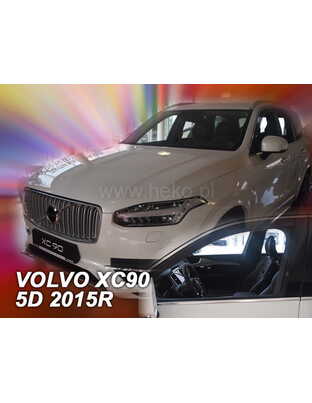 ΑΝΕΜΟΘΡΑΥΣΤΕΣ ΓΙΑ VOLVO XC90 5D 2015+  ΖΕΥΓΑΡΙ ΑΥΤΟΚΙΝΗΤΟΥ ΑΠΟ ΕΥΚΑΜΠΤΟ ΦΙΜΕ ΠΛΑΣΤΙΚΟ HEKO - 2 ΤΕΜ.