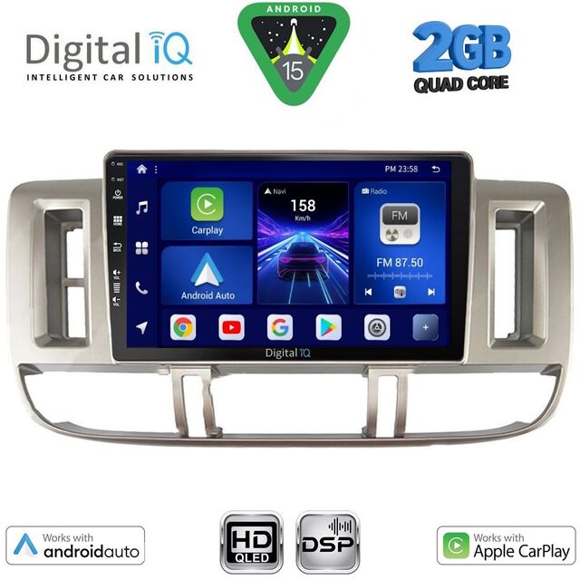 DIGITAL IQ BXC 3474_CPAA (9inc) MULTIMEDIA TABLET for NISSAN XTRAIL mod. 2000-2004