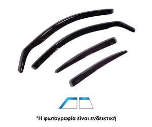 ΑΝΕΜΟΘΡΑΥΣΤΕΣ ΓΙΑ VW GOLF 5 5D HTB 2004-2008 ΣΕΤ ΑΥΤΟΚΙΝΗΤΟΥ ΑΠΟ ΕΥΚΑΜΠΤΟ ΦΙΜΕ ΠΛΑΣΤΙΚΟ HEKO - 4 ΤΕΜ.