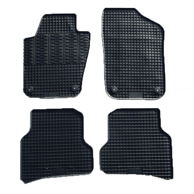 Cik - ΠΑΤΑΚΙΑ ΑΥΤΟΚΙΝΗΤΟΥ ΑΠΟ ΛΑΣΤΙΧΟ ΓΙΑ SEAT IBIZA 2008-2017 / IBIZA FACELIFT 2013-2017 / VW POLO 6R 2009-2017 / SKODA FABIA 2015-2021 ΣΕ ΜΑΥΡΟ ΧΡΩΜΑ ΜΕ ΚΟΥΜΠΩΜΑΤΑ - 4 ΤΕΜ. (RM.SE.0001/CK)