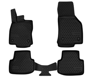 ΠΑΤΑΚΙΑ ΣΕ ΣΚΑΦΗ TPE ΛΑΣΤΙΧΟ ΓΙΑ AUDI A3 8V HTB 2012-2016 / 2016-2020  ΣΕ ΜΑΥΡΟ ΧΡΩΜΑ NOVLINE - 4 ΤΕΜ.