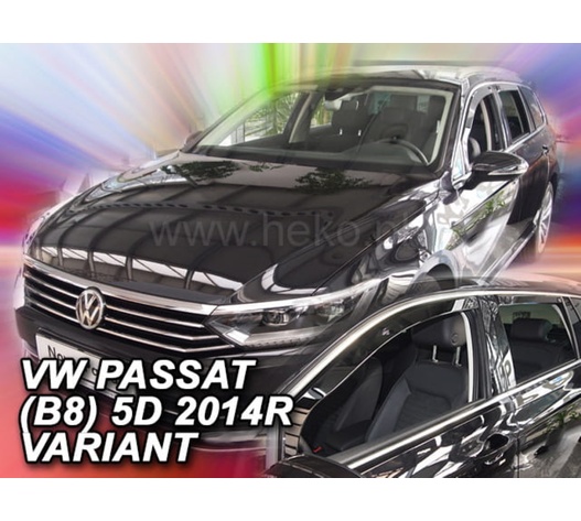ΑΝΕΜΟΘΡΑΥΣΤΕΣ ΓΙΑ VW PASSAT 5D COMBI/VARIANT/SW 2014+ ΑΝΕΜΟΘΡΑΥΣΤΕΣ ΣΕΤ ΑΥΤΟΚΙΝΗΤΟΥ ΑΠΟ ΕΥΚΑΜΠΤΟ ΦΙΜΕ ΠΛΑΣΤΙΚΟ HEKO - 4 ΤΕΜ.