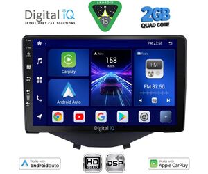 DIGITAL IQ BXC 3715_CPAA CLIMA-A/C (9inc) MULTIMEDIA TABLET for CITROEN C1-PEUGEOT 108-TOYOTA AYGO mod. 2014-2022