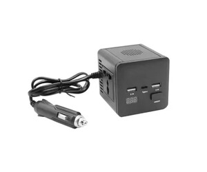 INVERTER ΑΥΤΟΚΙΝΗΤΟΥ 150W ΑΠΟ 12/24V DC ΣΕ 220V AC ΜΕ 2xUSB RLG-743