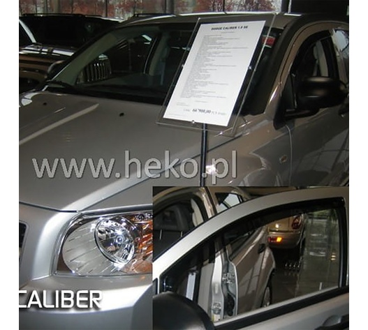 ΑΝΕΜΟΘΡΑΥΣΤΕΣ ΓΙΑ DODGE CALIBER 5D 2006-2011 ΖΕΥΓΑΡΙ ΑΠΟ ΕΥΚΑΜΠΤΟ ΦΙΜΕ ΠΛΑΣΤΙΚΟ HEKO - 2 ΤΕΜ.