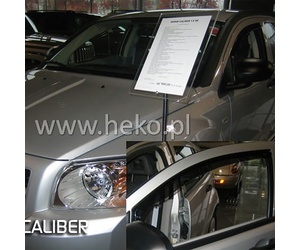 ΑΝΕΜΟΘΡΑΥΣΤΕΣ ΓΙΑ DODGE CALIBER 5D 2006-2011 ΖΕΥΓΑΡΙ ΑΠΟ ΕΥΚΑΜΠΤΟ ΦΙΜΕ ΠΛΑΣΤΙΚΟ HEKO - 2 ΤΕΜ.