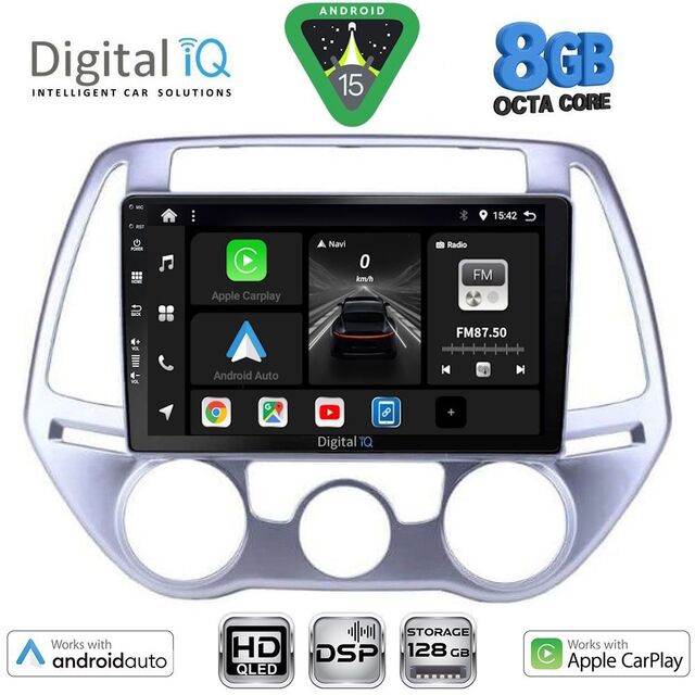 DIGITAL IQ BXF 7227_CPAA A/C (9inc) MULTIMEDIA TABLET for HYUNDAI i20 mod. 2008-2012