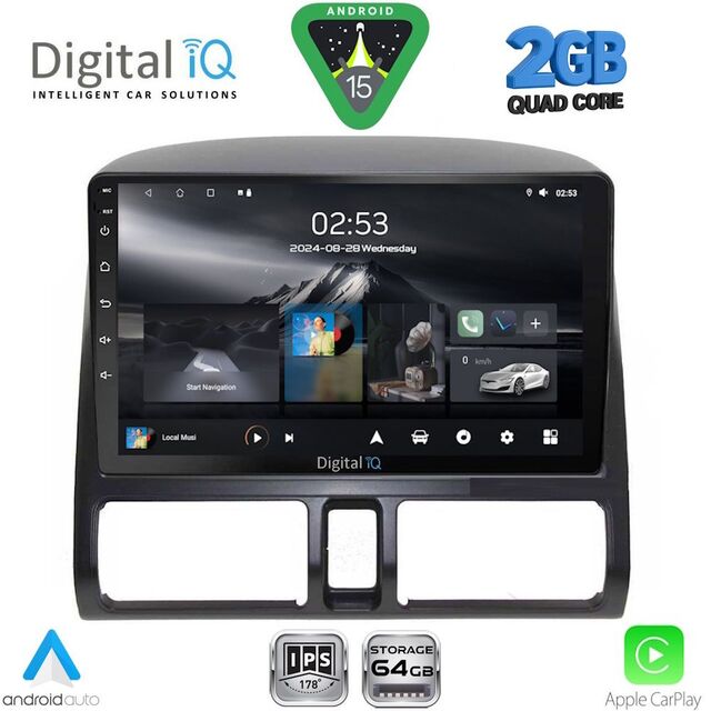 DIGITAL IQ RSD 1196_CPA CLIMA (9inc) MULTIMEDIA TABLET for HONDA CRV mod. 1996-2006