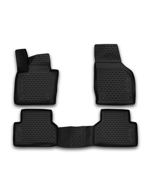 ΠΑΤΑΚΙΑ ΣΕ ΣΚΑΦΗ TPE ΛΑΣΤΙΧΟ ΓΙΑ AUDI Q3 02/2015-12/2018  ΣΕ ΜΑΥΡΟ ΧΡΩΜΑ NOVLINE - 4 ΤΕΜ.