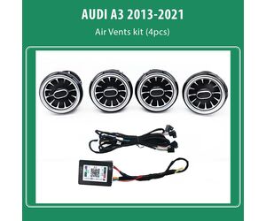 DIQ AIRVENT AUDI A3 (8V-3) mod. 2013-2021 (Digital iQ Turbine Air Vent Ambient Light Kit for AUDI A3 8V mod. 2013-2021)