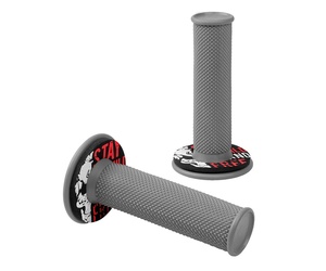 ΧΕΡΟΥΛΙΑ MOTO DONUT OFF-ROAD ΓΚΡΙ/ΚΟΚΚΙΝΑ 22MM+25MM 12CM 2ΤΕΜ