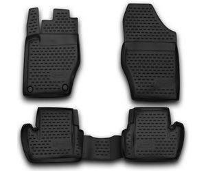 ΠΑΤΑΚΙΑ ΣΕ ΣΚΑΦΗ TPE ΛΑΣΤΙΧΟ ΓΙΑ CITROEN DS4 03/2011-2015  ΣΕ ΜΑΥΡΟ ΧΡΩΜΑ NOVLINE - 4 ΤΕΜ.
