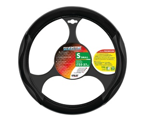 ΚΑΛΥΜΜΑ ΤΙΜΟΝΙΟΥ SILVERSTONE (S) 35/37cm CARBON /ΔΕΡΜΑΤΙΝΗ ΜΑΥΡΟ ΑΟΣΜΟ ECO-FRIENDLY