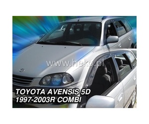 ΑΝΕΜΟΘΡΑΥΣΤΕΣ ΓΙΑ TOYOTA AVENSIS 5D COMBI 1997-2003 ΣΕΤ ΑΥΤΟΚΙΝΗΤΟΥ ΑΠΟ ΕΥΚΑΜΠΤΟ ΦΙΜΕ ΠΛΑΣΤΙΚΟ HEKO - 4 ΤΕΜ.