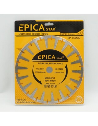 ΔΙΑΜΑΝΤΟΔΙΣΚΟΣ ΚΟΠΗΣ TURBO 230*22.2mm EPICA STAR TO-EP-10202