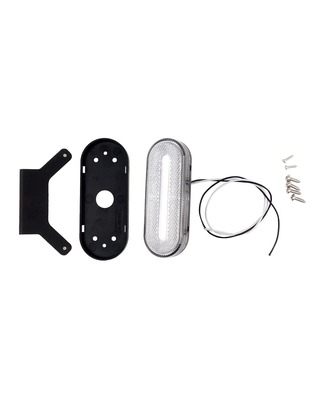Amio - ΦΩΣ ΟΓΚΟΥ ΦΟΡΤΗΓΟΥ LED ΛΕΥΚΟ ΟΒΑΛ 10-30V 124x49x22mm ΑΔΙΑΒΡΟΧΟ OM-01-W 1ΤΕΜ. (02375/AM)