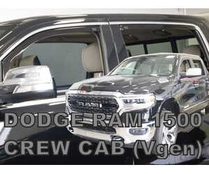 ΑΝΕΜΟΘΡΑΥΣΤΕΣ ΓΙΑ DODGE RAM 1500 CREW CAB (ΔΙΠΛΟΚΑΜΠΙΝΟ) 4D 2019+ ΣΕΤ ΑΥΤΟΚΙΝΗΤΟΥ ΑΠΟ ΕΥΚΑΜΠΤΟ ΦΙΜΕ ΠΛΑΣΤΙΚΟ HEKO - 4 ΤΕΜ.