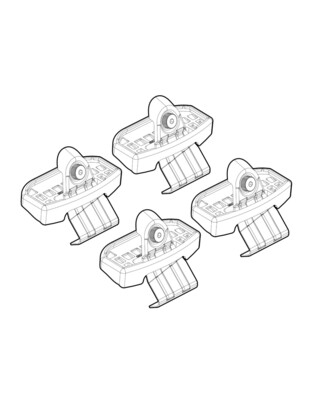 ΑΚΡΑ ΓΙΑ ΜΠΑΡΕΣ NORDRIVE ΓΙΑ HONDA HR-V 11/2021+  - 4 τεμ.