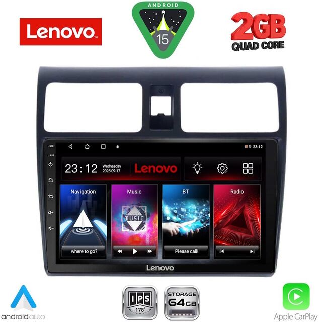 LENOVO LVD 2684_CPA (10inc) MULTIMEDIA TABLET for SUZUKI SWIFT mod. 2005-2011