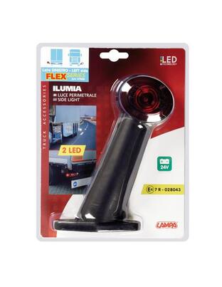 ΦΩΣ ΟΓΚΟΥ ΦΟΡΤΗΓΟΥ ILUMIA FLEX 60° 24V 2LED ΛΕΥΚΟ/ΚΟΚΚΙΝΟ ΑΡΙΣΤΕΡΟ 1ΤΕΜ.