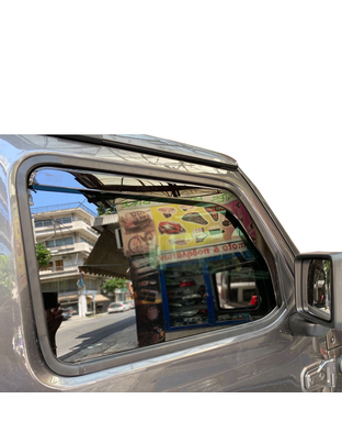 ΑΝΕΜΟΘΡΑΥΣΤΕΣ ΓΙΑ JEEP WRANGLER / GLADIATOR JL IV 5D 2019+ ΖΕΥΓΑΡΙ ΑΠΟ ΕΥΚΑΜΠΤΟ ΦΙΜΕ ΠΛΑΣΤΙΚΟ HEKO - 2 ΤΕΜ.