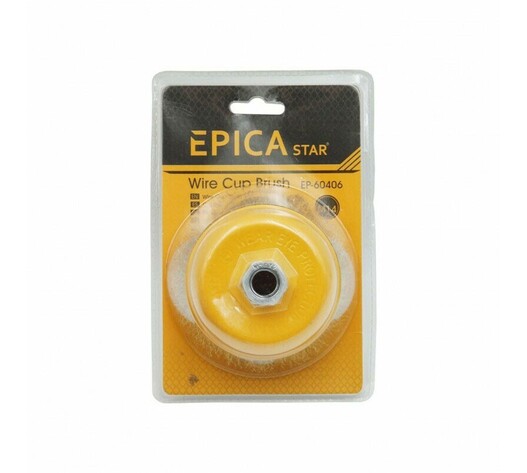 ΣΥΡΜΑΤΟΒΟΥΡΤΣΑ 100mm ΓΩΝΙΑΚΟΥ ΤΡΟΧΟΥ M14 EPICA STAR EP-60409