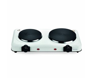 THERMOMAX ΕΠΙΤΡΑΠΕΖΙΑ ΕΣΤΙΑ ΕΜΑΓΙΕ ΔΙΠΛΗ 1000+1500W 155+185mm ΛΕΥΚΗ TX122