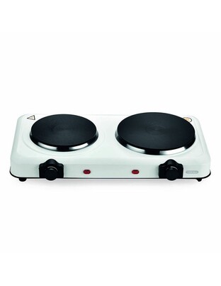 THERMOMAX ΕΠΙΤΡΑΠΕΖΙΑ ΕΣΤΙΑ ΕΜΑΓΙΕ ΔΙΠΛΗ 1000+1500W 155+185mm ΛΕΥΚΗ TX122