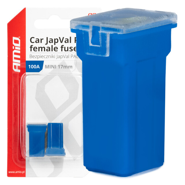Amio - ΑΣΦΑΛΕΙΕΣ JapVal PAL ΜΙΝΙ 17mm ΘΗΛΥΚΕΣ 100A ΣΕ ΜΠΛΕ ΧΡΩΜΑ - 2 Τεμ. (03450/AM)
