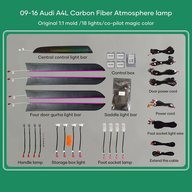 DIQ AMBIENT AUDI A4 (8K) (Digital iQ Ambient Light for Audi A4 mod. 2009-2016 with 18 Lights)