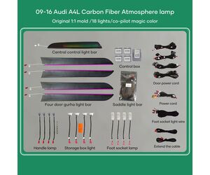 DIQ AMBIENT AUDI A4 (8K) (Digital iQ Ambient Light for Audi A4 mod. 2009-2016 with 18 Lights)
