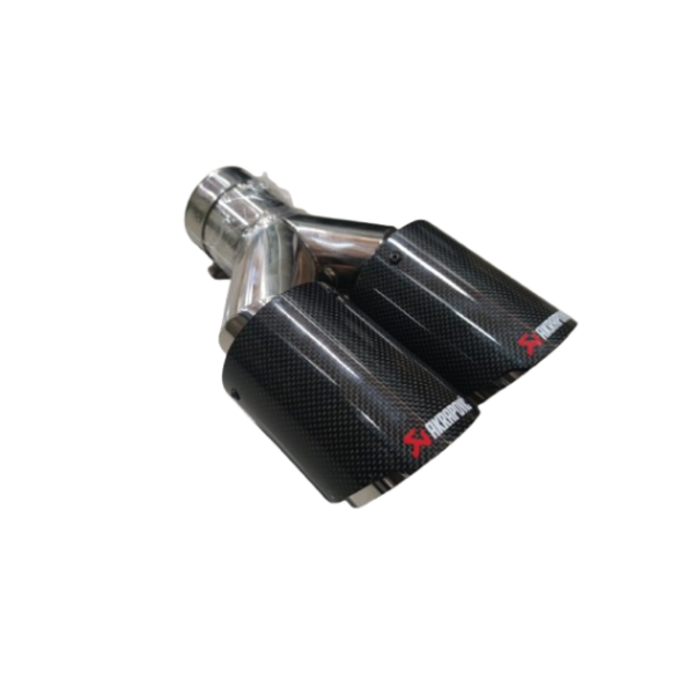Μπούκα διπλή συμμετρική τύπου Akrapovic carbon
