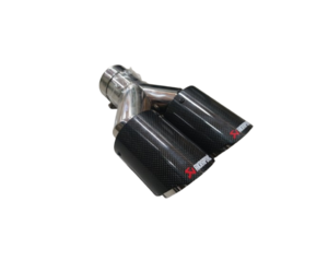 Μπούκα διπλή συμμετρική τύπου Akrapovic carbon