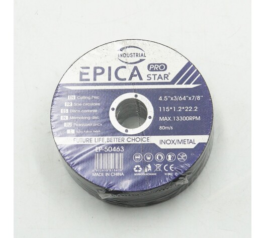 ΔΙΣΚΟΣ ΛΕΙΑΝΣΗΣ ΜΕΤΑΛΛΟΥ 115*1.2*22.2mm EPICA STAR TO-EP-50463