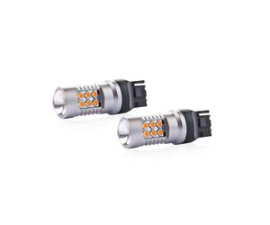 Amio - WY21W T20 12/24V 6,2W 800lm LED 24xSMD3030 CAN-BUS ΚΙΤΡΙΝΟ 18x56mm 2ΤΕΜ. (02393/AM)
