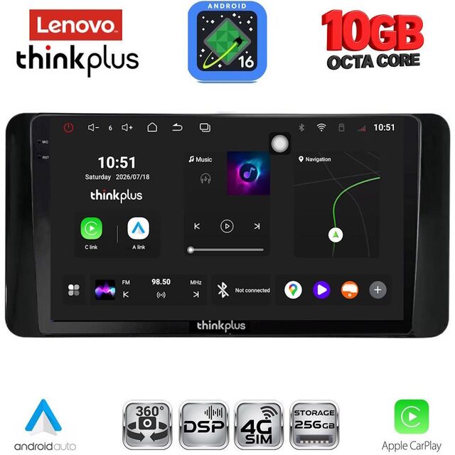 LENOVO LTM 11586_CPA (10inc) MULTIMEDIA TABLET for SKODA KAMIQ mod. 2018-2026