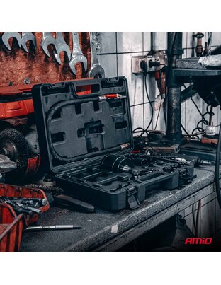Amio – Πνευματικός Εξολκέας Μπεκ Diesel 5-8 Bar Heavy Duty σε Βαλιτσάκι για Αφαίρεση με Υψηλή Δύναμη & Ασφαλή Χρήση – Σετ 24 Τεμ. (04775/AM)