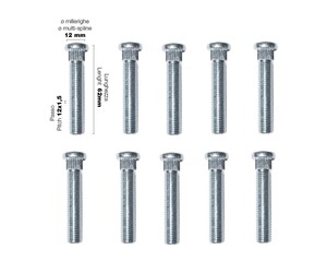 ΜΠΟΥΖΟΝΙΑ 12x1.5 62mm 10ΤΕΜ.
