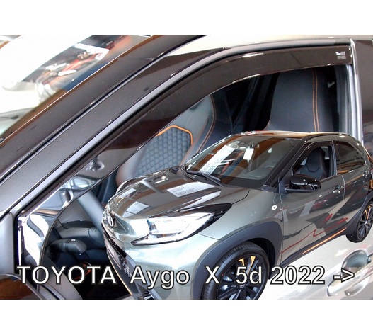 ΑΝΕΜΟΘΡΑΥΣΤΕΣ ΓΙΑ TOYOTA AYGO X 5D 2022+ ? ΖΕΥΓΑΡΙ ΑΠΟ ΕΥΚΑΜΠΤΟ ΦΙΜΕ ΠΛΑΣΤΙΚΟ HEKO - 2 ΤΕΜ.