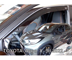 ΑΝΕΜΟΘΡΑΥΣΤΕΣ ΓΙΑ TOYOTA AYGO X 5D 2022+ ? ΖΕΥΓΑΡΙ ΑΠΟ ΕΥΚΑΜΠΤΟ ΦΙΜΕ ΠΛΑΣΤΙΚΟ HEKO - 2 ΤΕΜ.