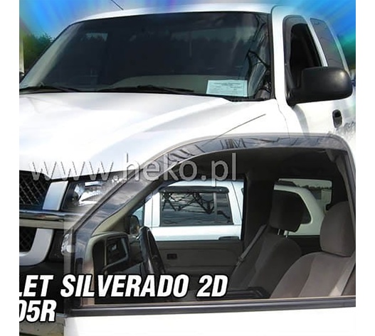 ΑΝΕΜΟΘΡΑΥΣΤΕΣ ΓΙΑ CHEVROLET SILVERADO 2D/4D 2000-2005 ΖΕΥΓΑΡΙ ΑΠΟ ΕΥΚΑΜΠΤΟ ΦΙΜΕ ΠΛΑΣΤΙΚΟ HEKO - 2 ΤΕΜ.