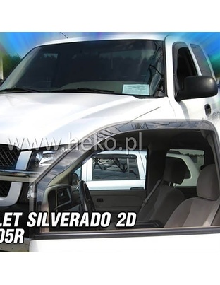ΑΝΕΜΟΘΡΑΥΣΤΕΣ ΓΙΑ CHEVROLET SILVERADO 2D/4D 2000-2005 ΖΕΥΓΑΡΙ ΑΠΟ ΕΥΚΑΜΠΤΟ ΦΙΜΕ ΠΛΑΣΤΙΚΟ HEKO - 2 ΤΕΜ.