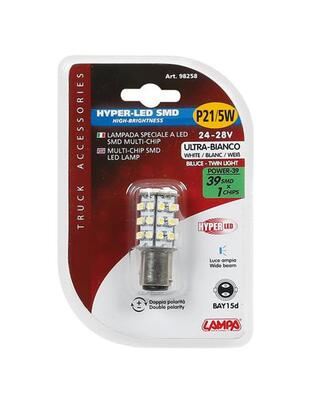 P21/5W 24/28V BAY15D HYPER-LED39