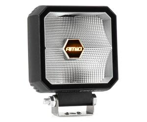 Amio - ΠΡΟΒΟΛΕΑΣ ΕΡΓΑΣΙΑΣ ΤΕΤΡΑΓΩΝΟΣ LED 30W 9>50V 3 ΧΡΗΣΕΩΝ ΛΕΥΚΟ/ΠΟΡΤΟΚΑΛΙ ΦΩΣ 110x110x52mm - 1 Τεμ. (04394/AM)