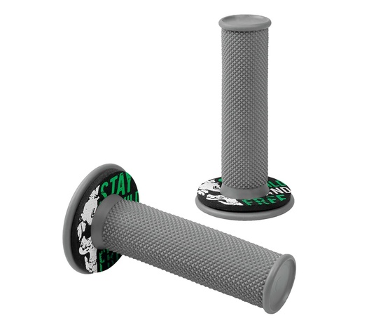 ΧΕΡΟΥΛΙΑ MOTO DONUT OFF-ROAD ΓΚΡΙ/ΠΡΑΣΙΝΟ 22MM+25MM 12CM 2ΤΕΜ