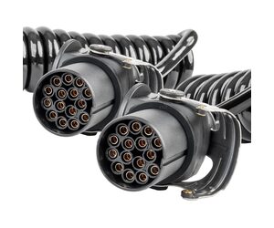 AMiO – Σπιράλ Καλώδιο Ρεύματος Τρέιλερ 2x15 PIN 24V 5m, Αδιάλειπτη Παροχή και Κορυφαία Αντοχή σε Συνεχείς Καταπονήσεις – 1 Τεμ. (04382/AM)