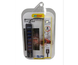 USB 3.0 HUB 8 ΘΥΡΩΝ ANDOWL Q-HU300