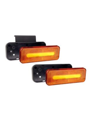 Amio - ΦΩΣ ΟΓΚΟΥ ΦΟΡΤΗΓΟΥ LED ΠΟΡΤΟΚΑΛΙ 10-30V 124x49x22mm ΑΔΙΑΒΡΟΧΟ OM-02-O 1ΤΕΜ. (02376/AM)