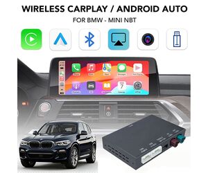 DIGITAL IQ BM 005W CPAA (WIRELESS CARPLAY / ANDROID AUTO BOX for BMW- MINI with NBT system - 2 cameras FRONT - REAR)